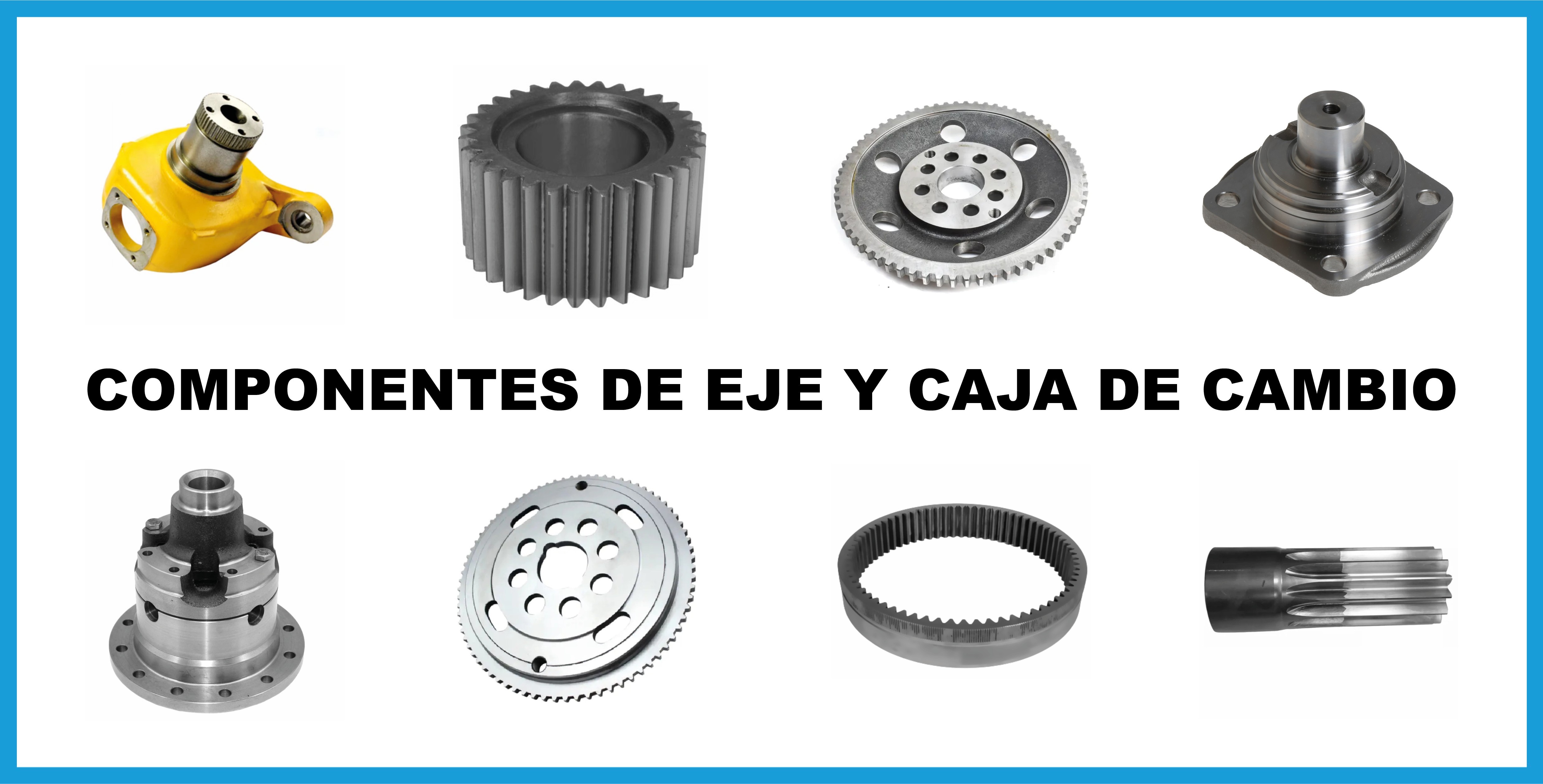 Componentes de eje y caja de cambio